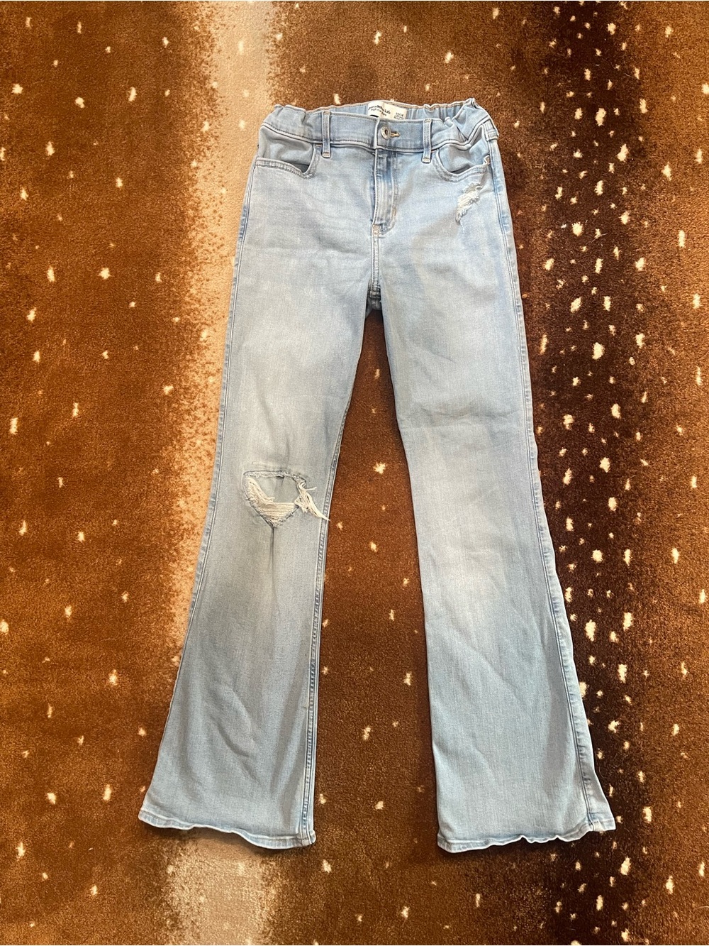 Abercrombie Kids light blue flared jeans size 13/14 regular